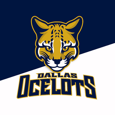 Dallas Ocelots animal artwork baseball basketball beast beer branding design fitness football graphic design handlettering illustration lettering logo mascot ocelot sport typography vector