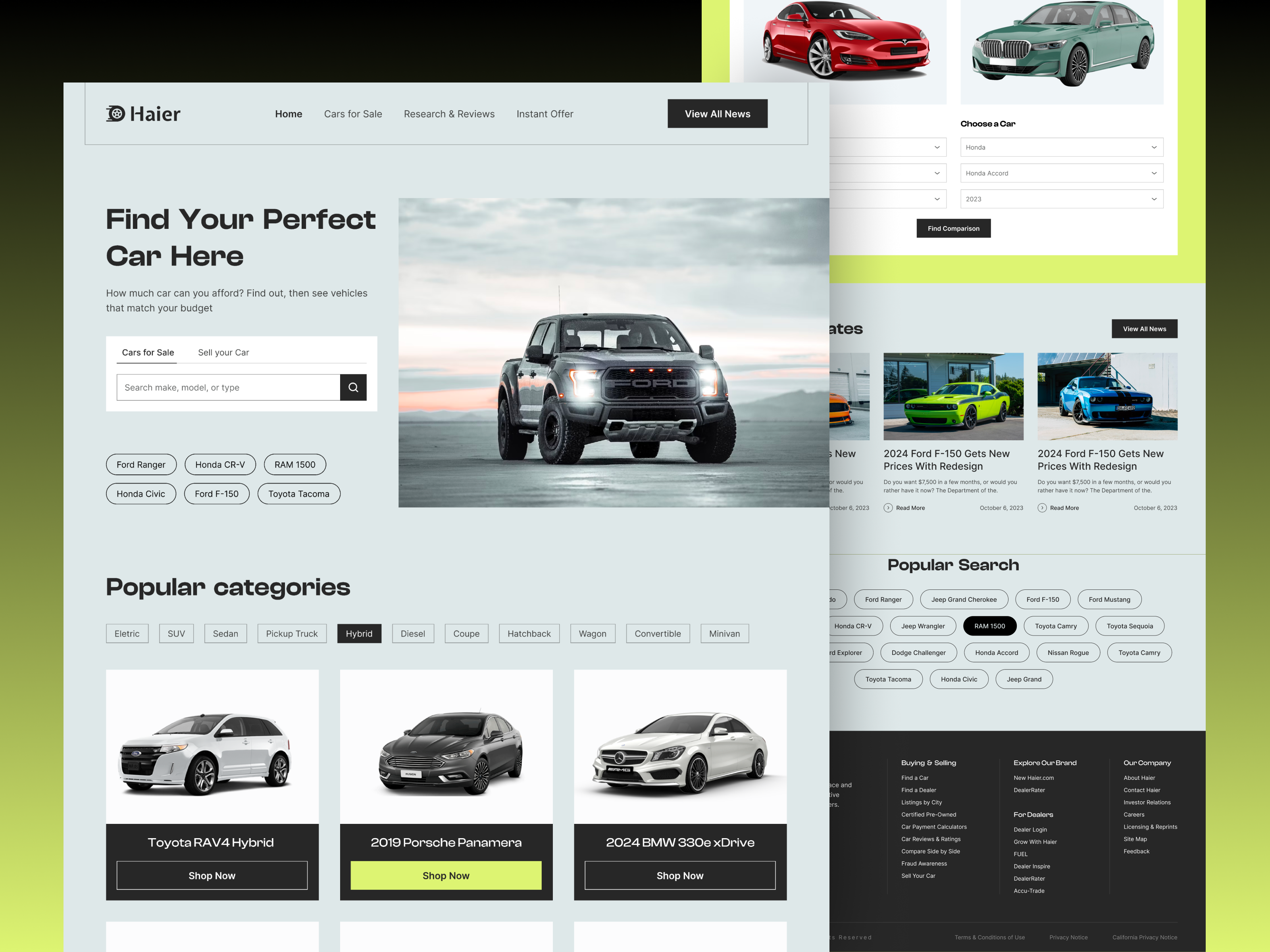 Online Car Buying Website by Gulam Kibria for Artiflow UI UX