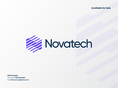 Novatech - letter N software, technology logo brand identity branding business corporate creative digital logo digitech innovative letter makr letter n logo logic logo logo design logo icon modern logo software logo tech logo technology technology logo visual