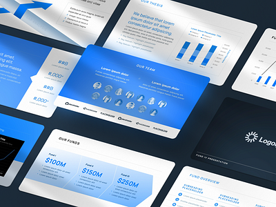 VC Pitch Deck Template blue clean figma investment investor mockup pitch deck pitch decks poewrpoint template powerpoint ppt ppt template presentation presentation template presentations slides startup template vc venture capital