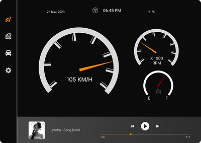Daily UI Challenge #034 Automotive Interface animation challange dailyui design graphic design illustration interface ui ux