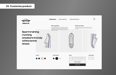 Daily UI Day 33 - Customize product 100 days ui customize product daily ui graphic design ui