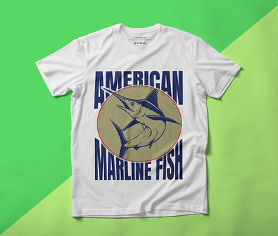 fishing t-shirt design. 3d animation branding graphic design logo motion graphics ui