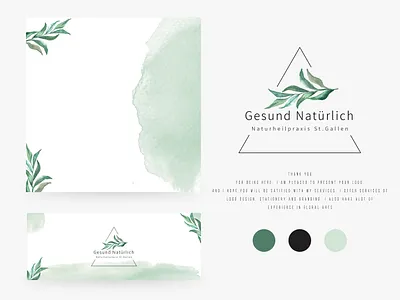 Watercolor Logo Design - Logo Illustration branch logo branding clinic logo design elegant floral logo graphic design illustration logo logo branding logo design minimal logo triangle logo vector watercolor watercolor logo watercolor splash
