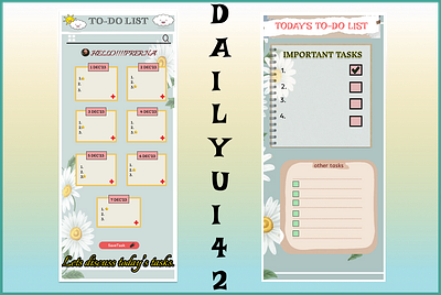 To Do List-Daily UI Challenge #042 branding dailyui design graphic design illustration logo typography ui ux