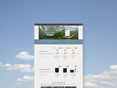 Brilliant Scents | Website Redesign branding design fragrance home scenting ui ux website