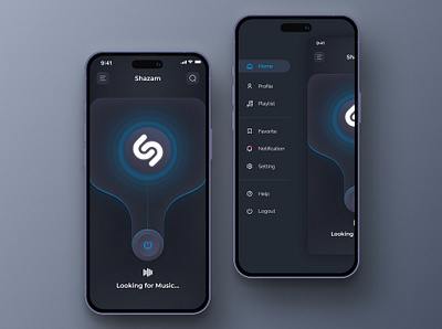 Music App - Find Music 3d branding design app find music graphic design mobile mobile app mobile design music music app ui uiux ux vpn app web web design website