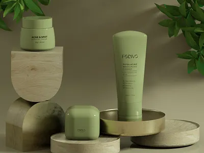 Renders for the FODIVO brand 3d modeling branding design graphic design rendering visualization