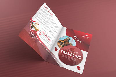 Traveling Brochure Design banner brochure business flyer business postre design creative design flyer design graphic design poster poster template red bok traveling brochure design traveling flyer