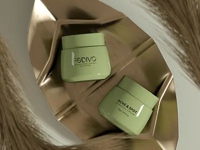 Renders of the FODIVO brand 3d branding cinema 4d design graphic design logo maxon octane octane render render rendering visualization