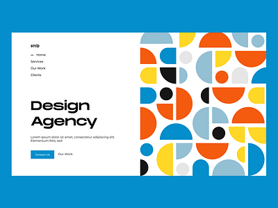 Design Agency hero section design designagency figma graphic design herosection inspiration landingpage ui
