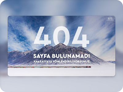 404 Page For Turkish Railways 404 design desktop elegant image page train ui web