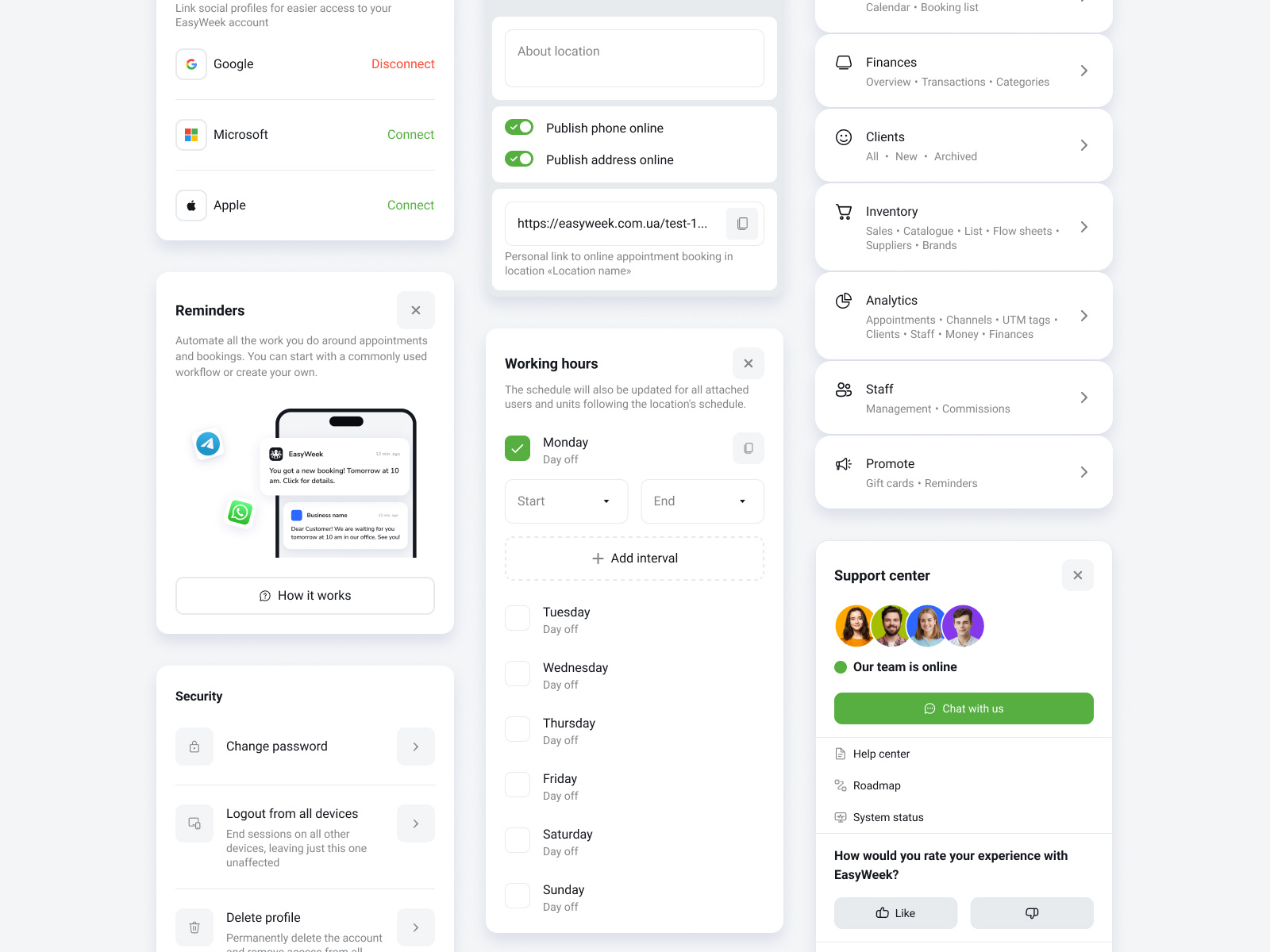 CRM components appointment banner booking components crm erp graphic design help library modal product design saas schedule ui ux webdesign