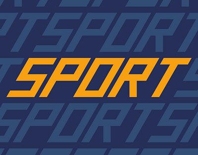 Sport - Dynamic Logo Type 2d branding energetic font graphic design illustrator logo logotype typography