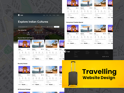 Homepage design design inspiration design trends flat design grid view holiday home homepage design hotel design hotel listing landing page mobile friendly design modern design vacation website website design