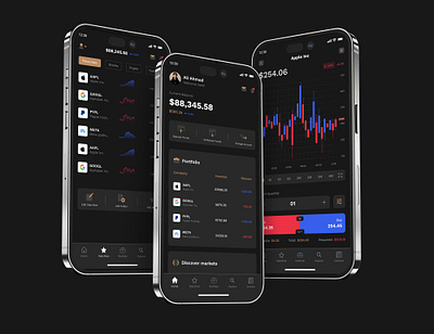 Redesign Trading App Ui Mobile Design - capital.com adobe xd animation app appdesign branding case study design figma graphic design mobile ui trading app ui ui design uiux ux vector web design