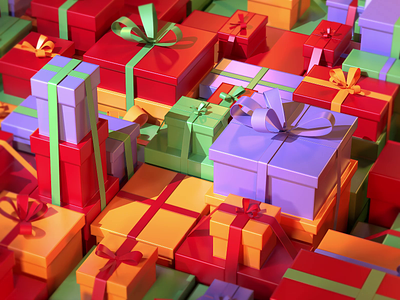 Holiday hustle 3d animation christmas fireart fireart studio motion motion graphics present