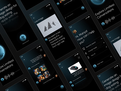 Cool Ai Chatbot ai aichatbot chat chat app dark image innovationindesign ios minimal mobile mobile app modern ui ux