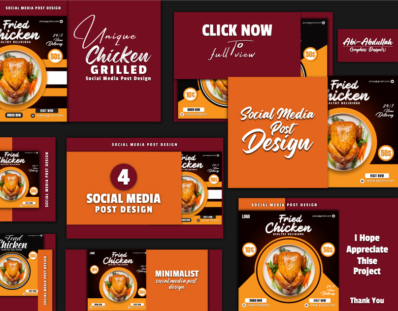Food social Media Design 2024 corporate social media design food social media minimalist social media design post premium social media design social media ads design social media design social media post social media templete unique social media