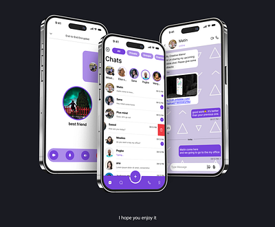 messenger application app design design figma ui ux