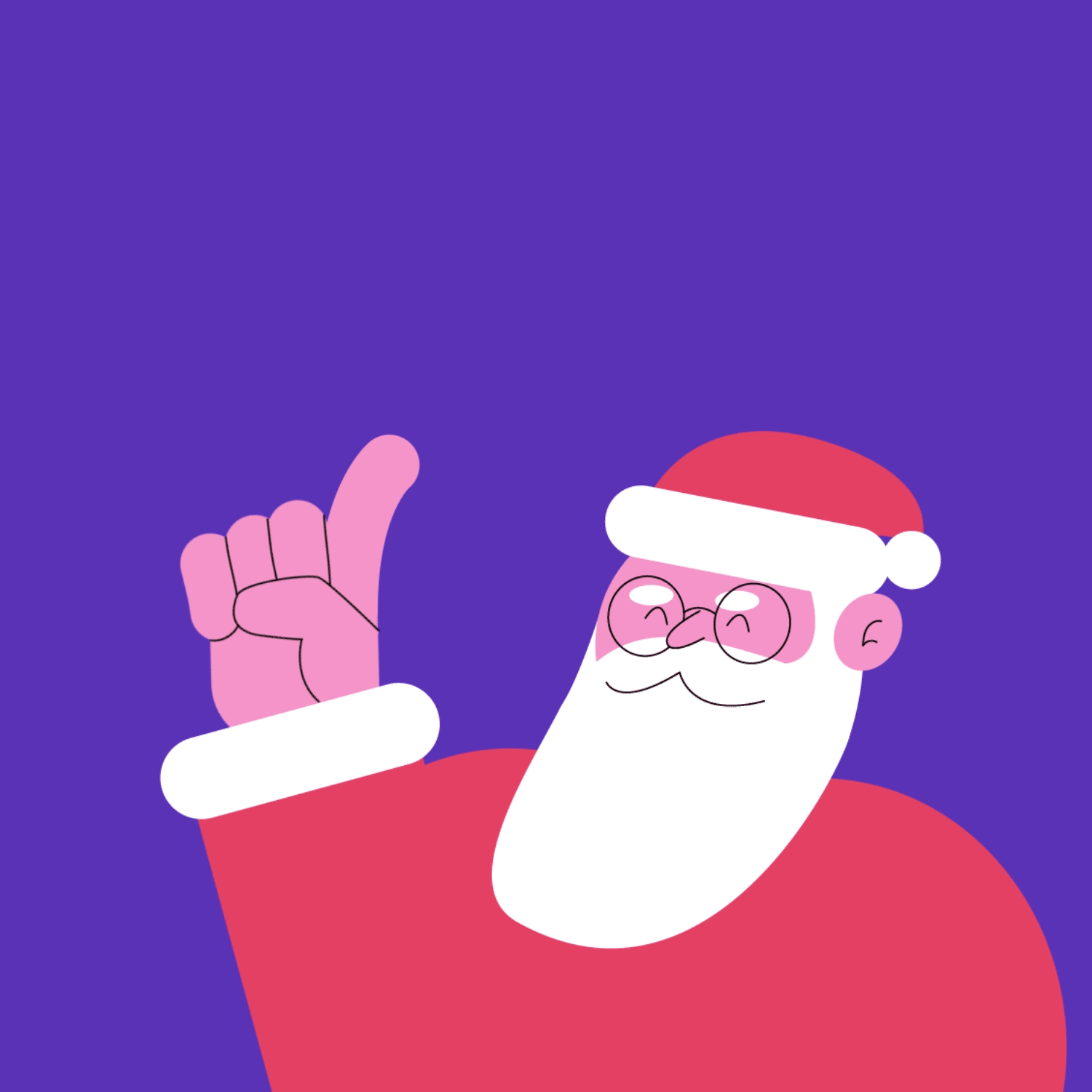 Santa animation christmas gif illustration motion graphics santa