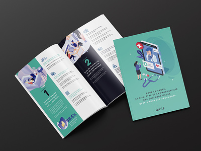Qare | Smartbook book branding design editorial illustration vector