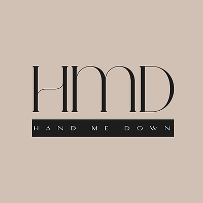 Hand me down 3d branding graphic design logo ui