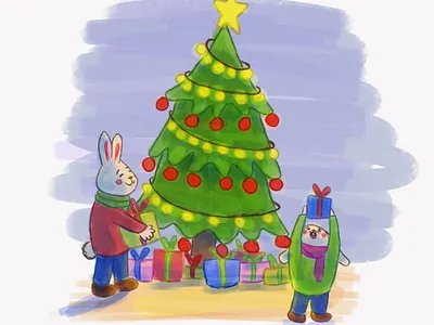 Gifts animation design illustration instagram photoshop storybook