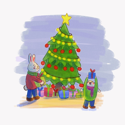 Gifts animation design illustration instagram photoshop storybook