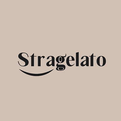 Stragelato 3d branding graphic design logo