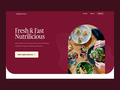 Delightful dishes branding design graphic design ui ux