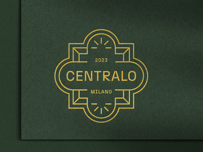 Centralo Milano Logo Concept architecture badge design brand design brand identity branding building logo central classic logo crest italy logo mark milano real estate logo residential logo stamp sun logo type logo typography logo