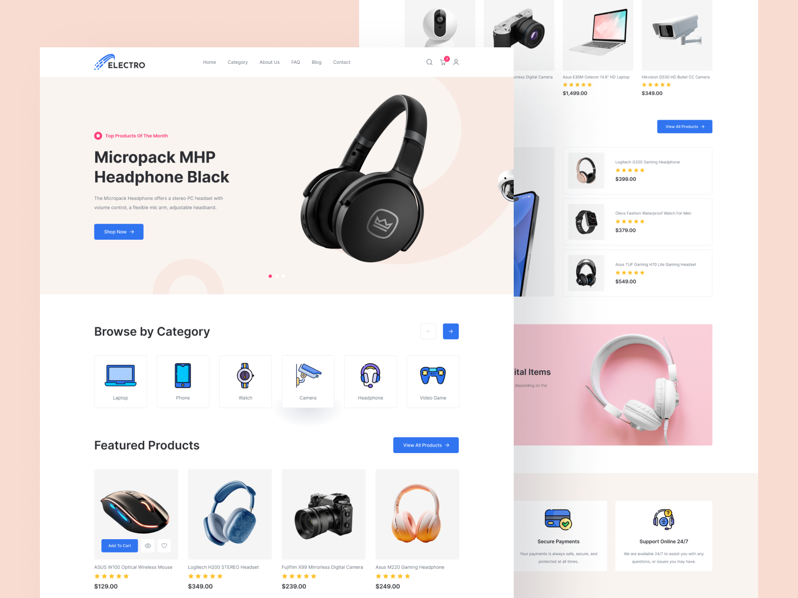 Example of E Commerce Landing Page
