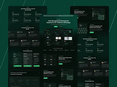Task Management Tool SaaS Website Design figma homepage landingpage saas task management tools ui ui kit ui ux design user experience user interface ux website