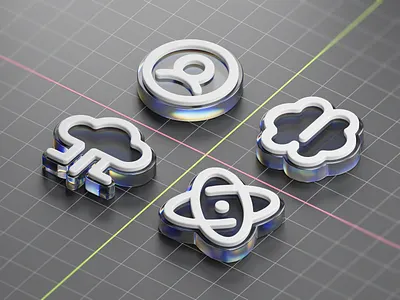 3d Icons 3d isonc craftwork design icons isometric ui