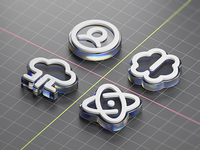 3d Icons 3d isonc craftwork design icons isometric ui