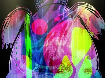 Abstract sealife abstract animal art colors editorial editorial art graphic illustration sea sealife turtle underwater