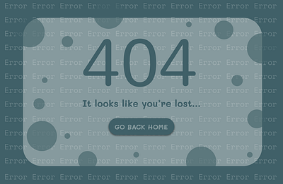 08 404 Page Design 404error 404page dailyui design figma uidesign