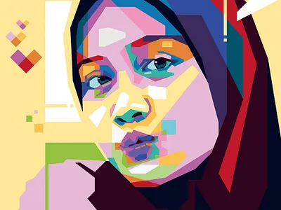 Wedha's Pop Art Portrait animation branding corporate design graphic design icon logo logo design mockup motion graphics wpap