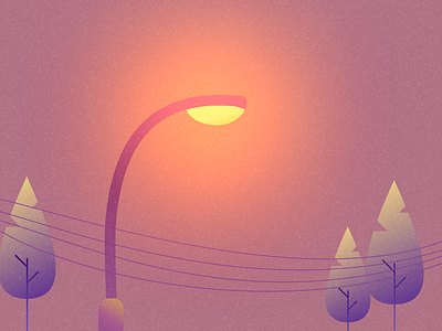 Street light Animation ⚡️ aesthetic animation grains plants sfx street light ui vfx