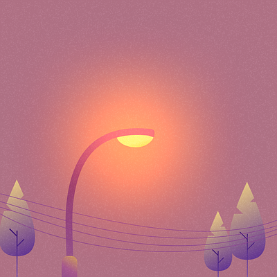 Street light Animation ⚡️ aesthetic animation grains plants sfx street light ui vfx