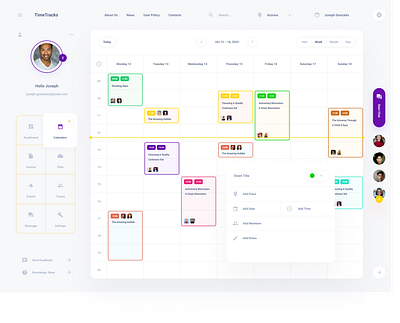 Scheduling Calender ui