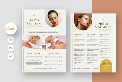Esthetician Flyer Template for Beauty Business Canva InDesign aesthetic medicine flyer beauty business flyer beauty flyer beauty salon flyer canva download canva template cosmetology flyer esthetician flyer flyer download flyer print design flyer print template graphic design hair salon flyer indesign template medical flyer nail tech flyer photoshop template price table template pricing template qr code flyer