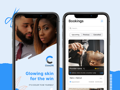 Salon Booking app ui design app banking app branding calm app company design mobile mobile app salon salon app ui ui design uiux ux ux company ux design