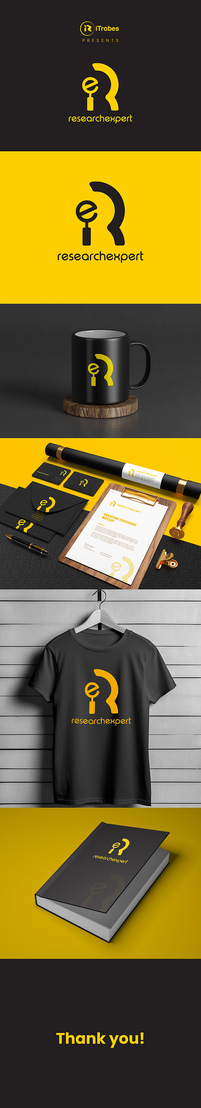 Mockup Presentation For Research Expert design graphic design logo