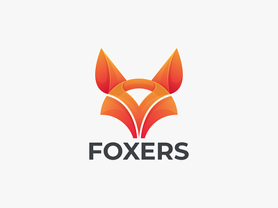 FOXERS branding design fox coloring fox logo foxers graphic design icon logo