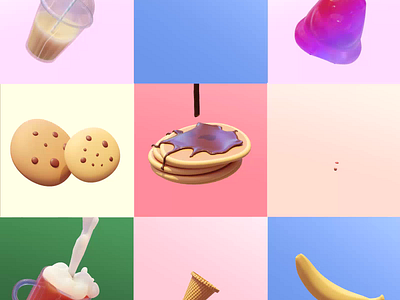 Food 3D animations 3d animated emojis animation beer blender burger cookie cute emojis emoticons food food icon animations hamburger icons illustration illustrations kawaii loop looping render