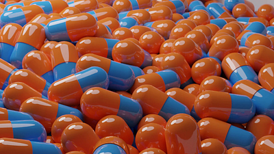 Pills Ballet 3d animation motion graphics