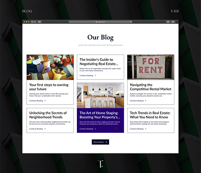 Blog Page for Paderiq - Real Estate Website blog clean design imagery interaction presentation presentation design real estate saas shots thumbnail ui ui design untitled ui ux ux design web web design website
