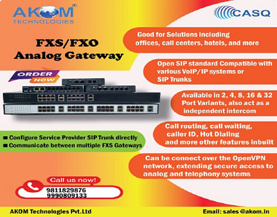 FXS/FXO gateways role in enhancing communication systems akomtechnologies communication fxogateway fxsgateway informationtechnology voipservices